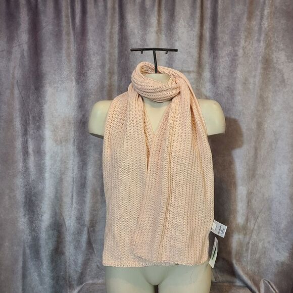 Style & Co Pink Metallic Threaded Scarf & Beanie - Picture 3 of 9